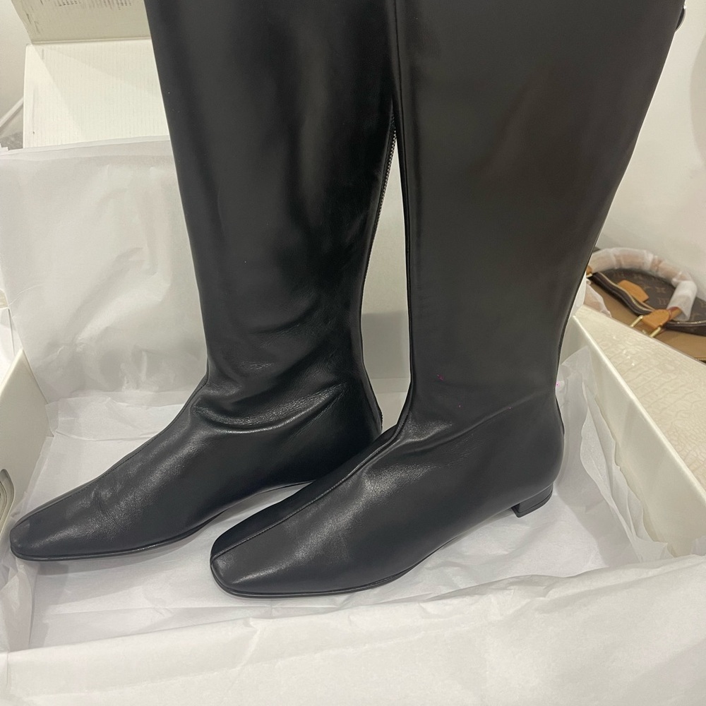 Banana Republic Black Over the Knee Boots Brand New